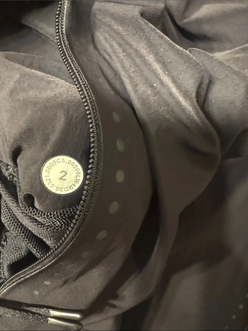 lululemon athletica Black Full-Zip Waterproof Jacket size 2